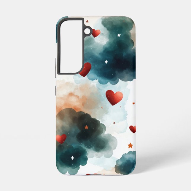 Kawaii Cat Spiral Samsung Galaxy S22 Case (Back)