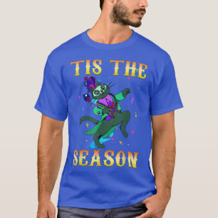 Kawaii Cat Tis Season Festival Parade Beads Mardi T-Shirt