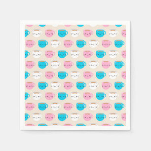 Kawaii Cats Cup of Tea Napkin