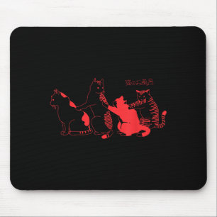 Kawaii Cats Japanese Streetwear Harajuku Aesthetic Mouse Mat