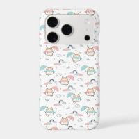 Kawaii Cats Rainy Day Pattern