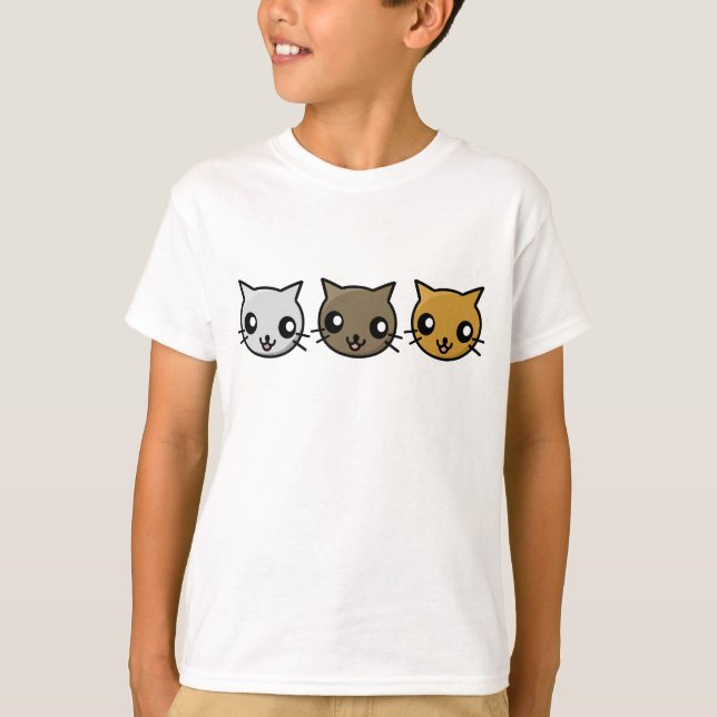 Kawaii Cats T-Shirt (Front)