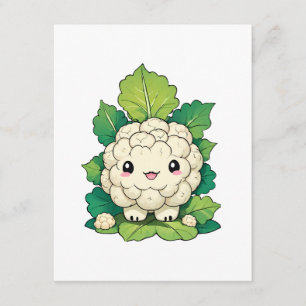 Kawaii Cauliflower Enclosure Card