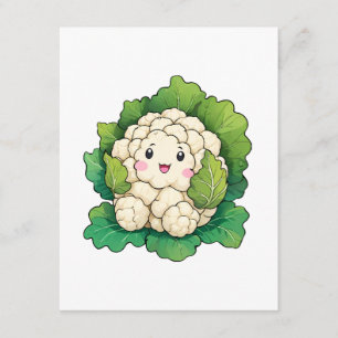 Kawaii Cauliflower Enclosure Card