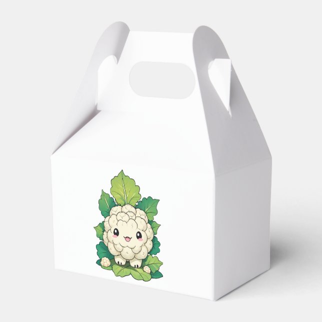 Kawaii Cauliflower Favour Box (Front Side)