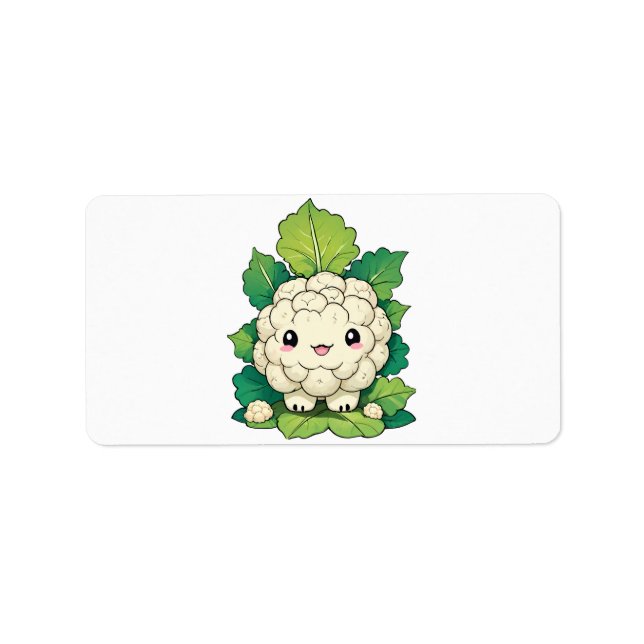 Kawaii Cauliflower Label (Front)