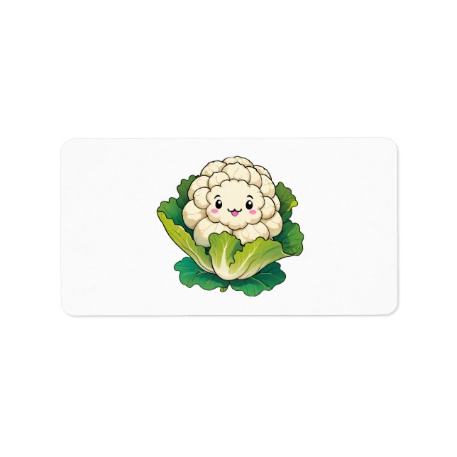 Kawaii Cauliflower Label (Front)