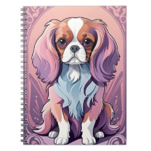 Kawaii Cavalier King Charles Pastel Colours
