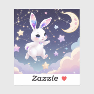 Kawaii Celestial Bunny – Pastel Cosmic