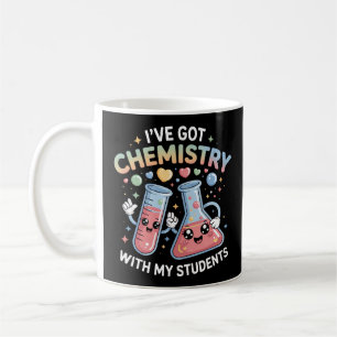 Kawaii Chemistry Teacher Cute Beaker & Test Tube  Coffee Mug