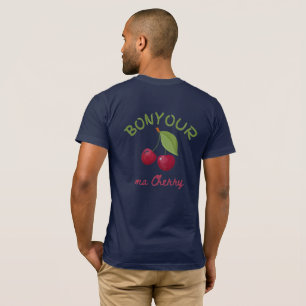 Kawaii Cherry Illustration T-Shirt