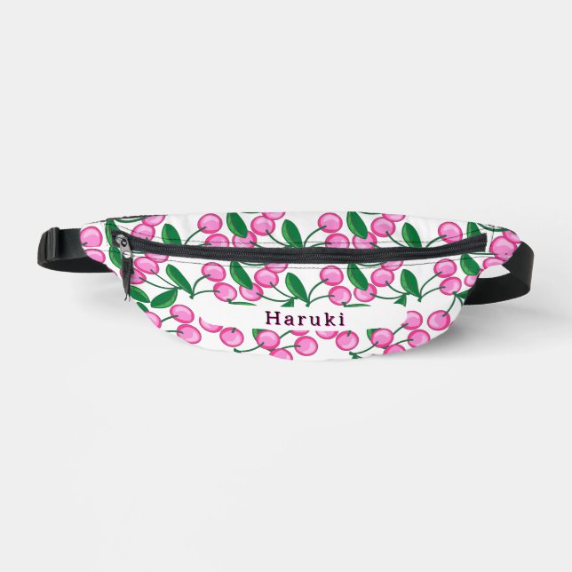 Kawaii Cherry Pattern Bum Bags (Front)