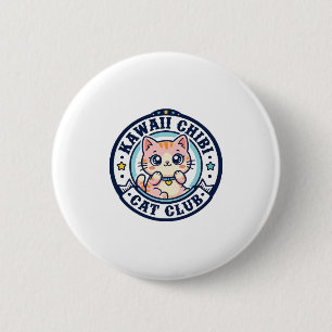 Kawaii Chibi Cat Cat Mum Gift Idea - Kawaii Chibi 6 Cm Round Badge