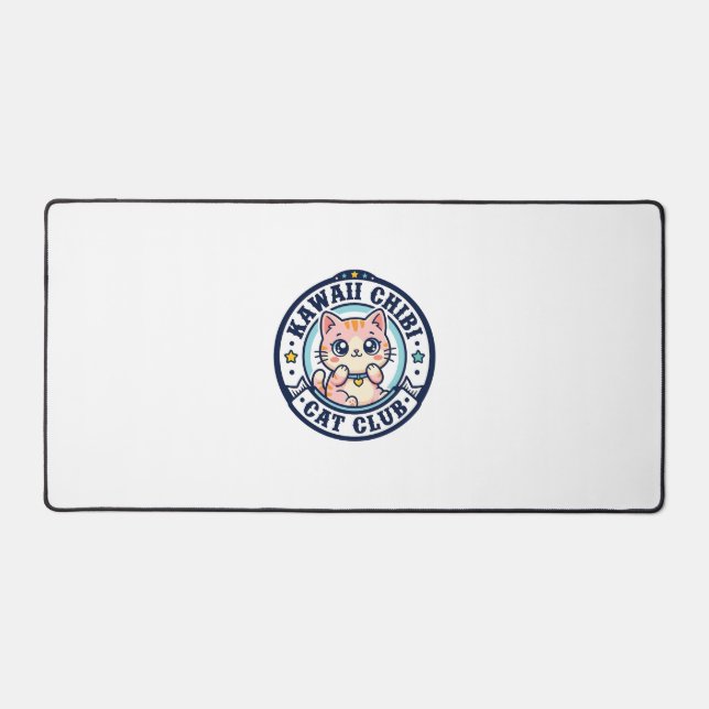 Kawaii Chibi Cat Cat Mum Gift Idea - Kawaii Chibi  Desk Mat (Front)