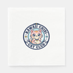 Kawaii Chibi Cat Cat Mum Gift Idea - Kawaii Chibi Napkin