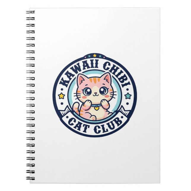 Kawaii Chibi Cat Cat Mum Gift Idea - Kawaii Chibi  Notebook (Front)