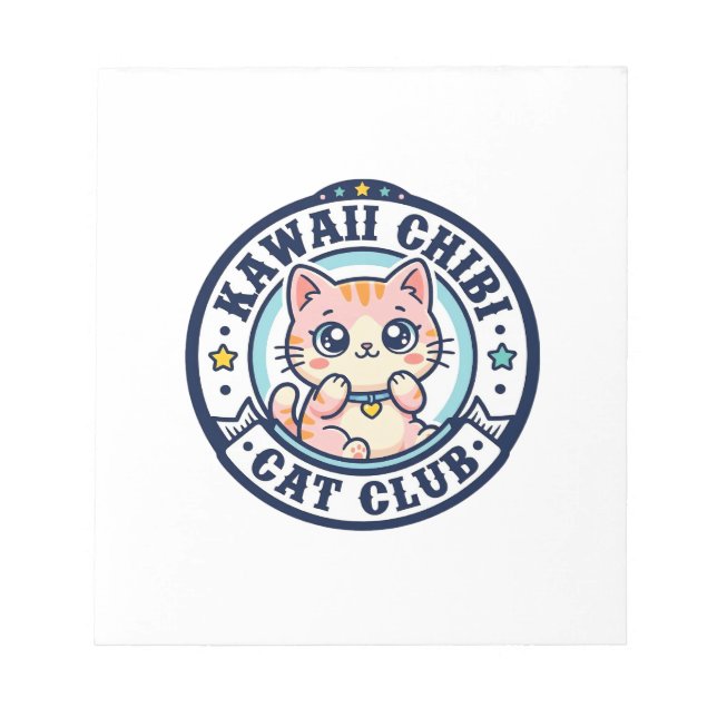 Kawaii Chibi Cat Cat Mum Gift Idea - Kawaii Chibi  Notepad (Front)