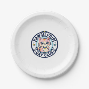 Kawaii Chibi Cat Cat Mum Gift Idea - Kawaii Chibi Paper Plate