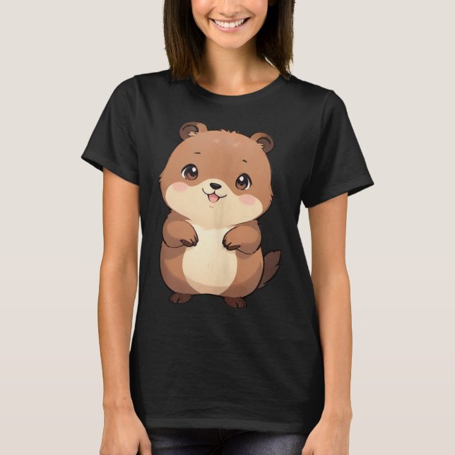 Kawaii Chibi Groundhog - Panfurware Llc Tank Top  (Front)