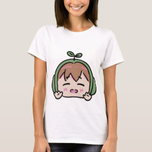 Kawaii Chibi Leaf Head Cute Face Tote Bag T-Shirt