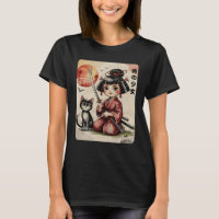 Kawaii Chibi Samurai Girl With Katana Cat Japanese