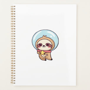 Kawaii Chibi Sloth Astronaut � Cute Space Sloth Ca Planner
