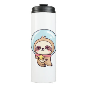 Kawaii Chibi Sloth Astronaut – Cute Space Sloth Ca Thermal Tumbler