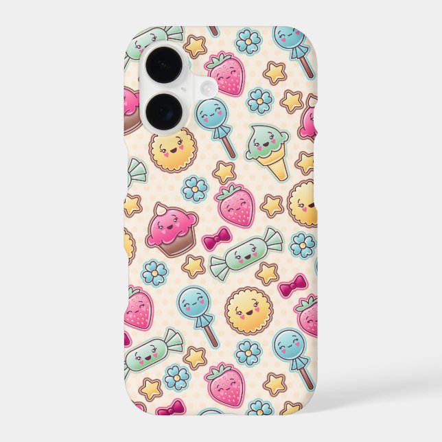 Kawaii child pattern with cute doodles (Back)