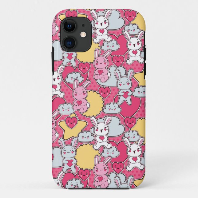 Kawaii Child Pattern with Cute Doodles Case-Mate iPhone Case (Back)