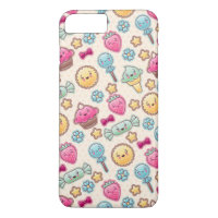 Kawaii child pattern with cute doodles