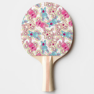 Kawaii Child Pattern with Cute Doodles Ping Pong Paddle