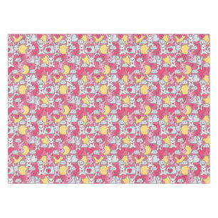 Kawaii Child Pattern with Cute Doodles Tablecloth