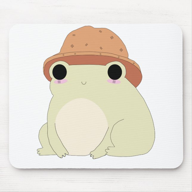Kawaii Chilling Frog Gift Mouse Mat (Front)