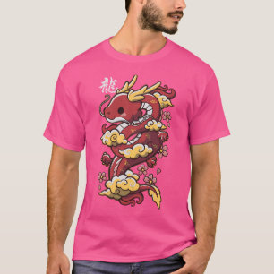 Kawaii Chinese Red Dragon T-Shirt