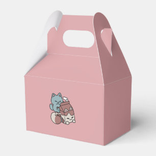Kawaii Chocolate Milk Cat – Cozy Drink & Cuteness  Favour Box