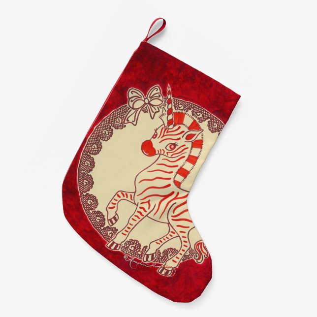 Kawaii Christmas Snowman Small Christmas Stocking (Front (Hanging))