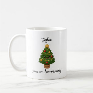 Kawaii Christmas tree Funny boyrfriend gift Coffee Mug