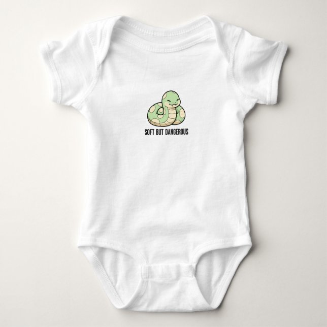 Kawaii Chubby Snake Baby Bodysuit (Front)