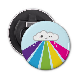 Kawaii Cloud and Rainbow Bottle Opener