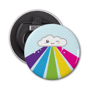 Kawaii Cloud and Rainbow Bottle Opener