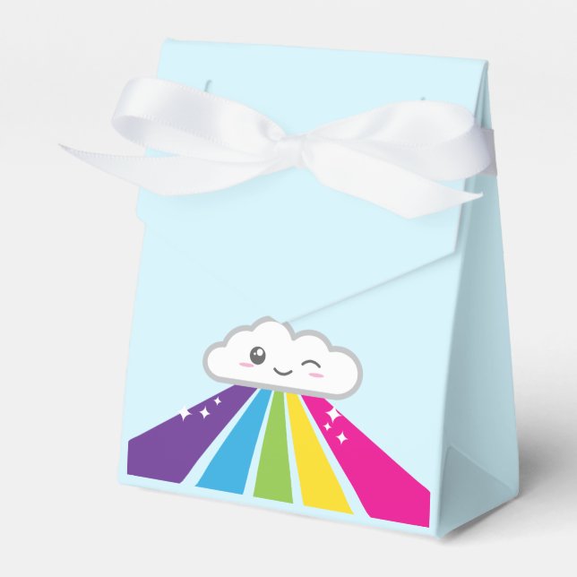 Kawaii Cloud and Rainbow Gift Box (Front Side)