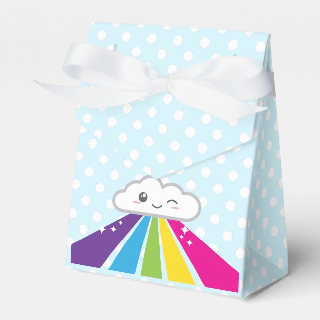 Kawaii Cloud and Rainbow Gift Box (Front Side)
