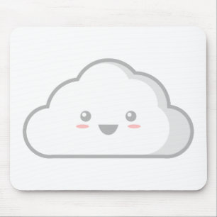 Kawaii Cloud Mouse Mat