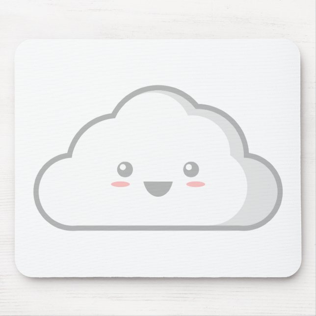 Kawaii Cloud Mouse Mat (Front)