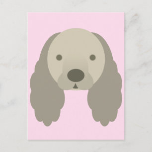KAWAII COCKER SPANIEL DOGGIE VERY SWEET DOG POSTCARD
