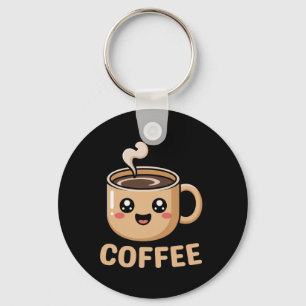 Kawaii Coffee Creamer Cup Cute Halloween Costume R Key Ring