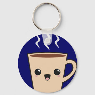 Kawaii Coffee Monster Key Ring