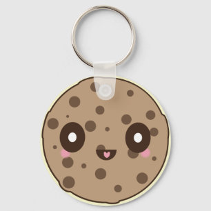 Kawaii Cookies chocolate chip Key Ring