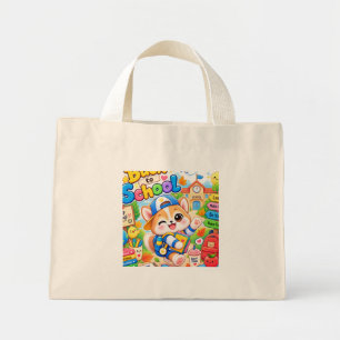 Kawaii Corgi Back to School Tiny Tote Bag