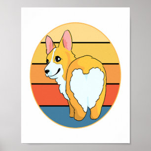 Kawaii Corgi Poster